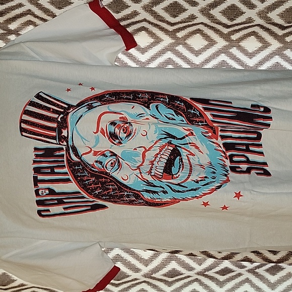 Horror Threads House Of 1000 Corpses "3D Captain Spaulding" Ringer T-Shirt - Picture 3 of 7